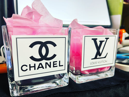Glass vases 10x10cm 2 for $16.95