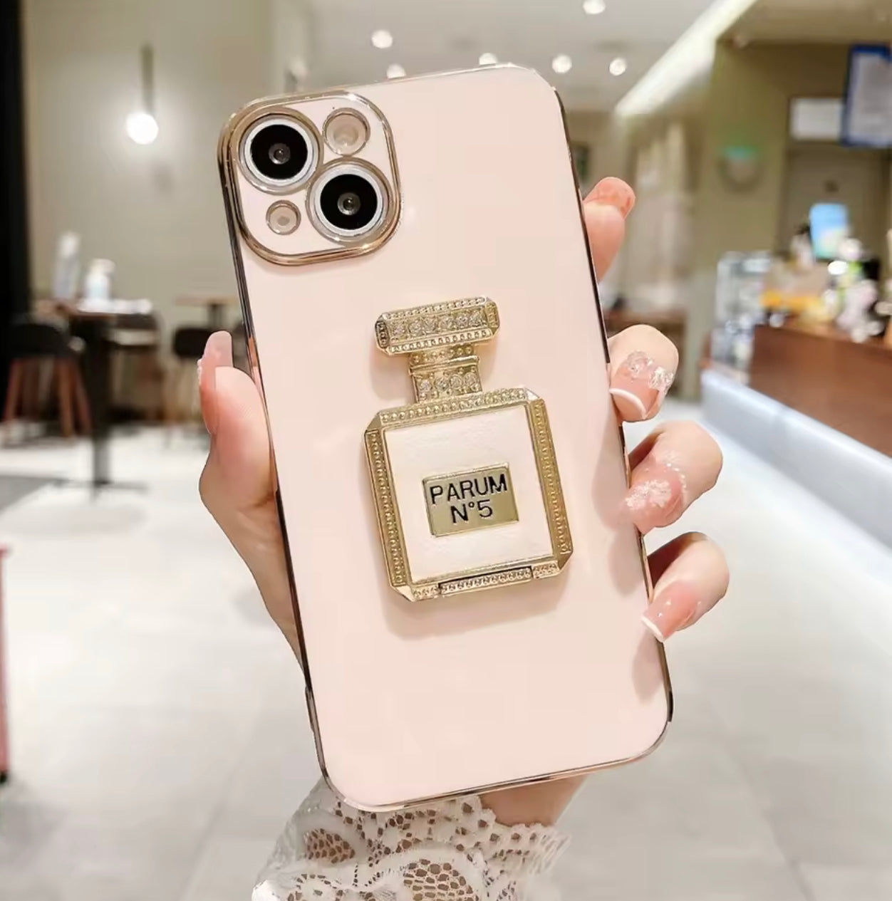 iPhone Case with phone holder and mirror π