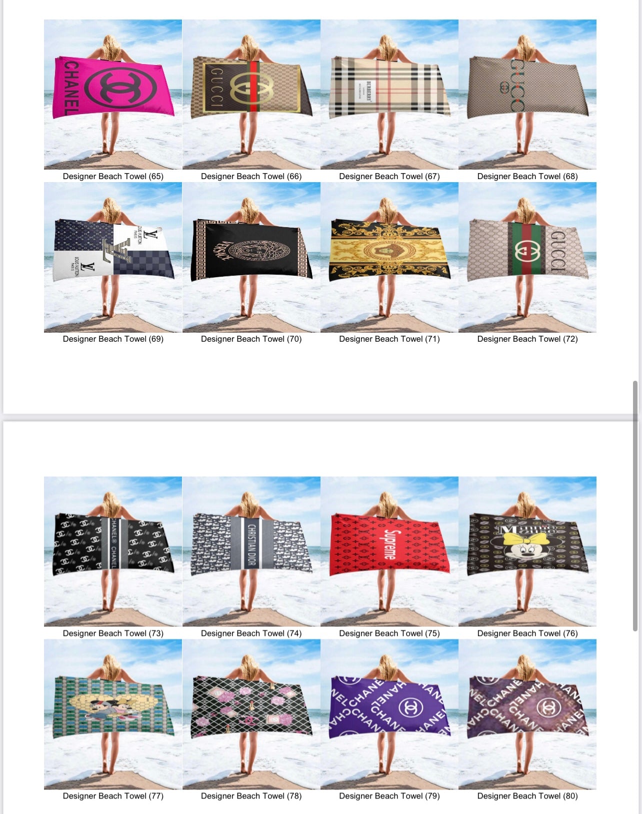 Beach towels