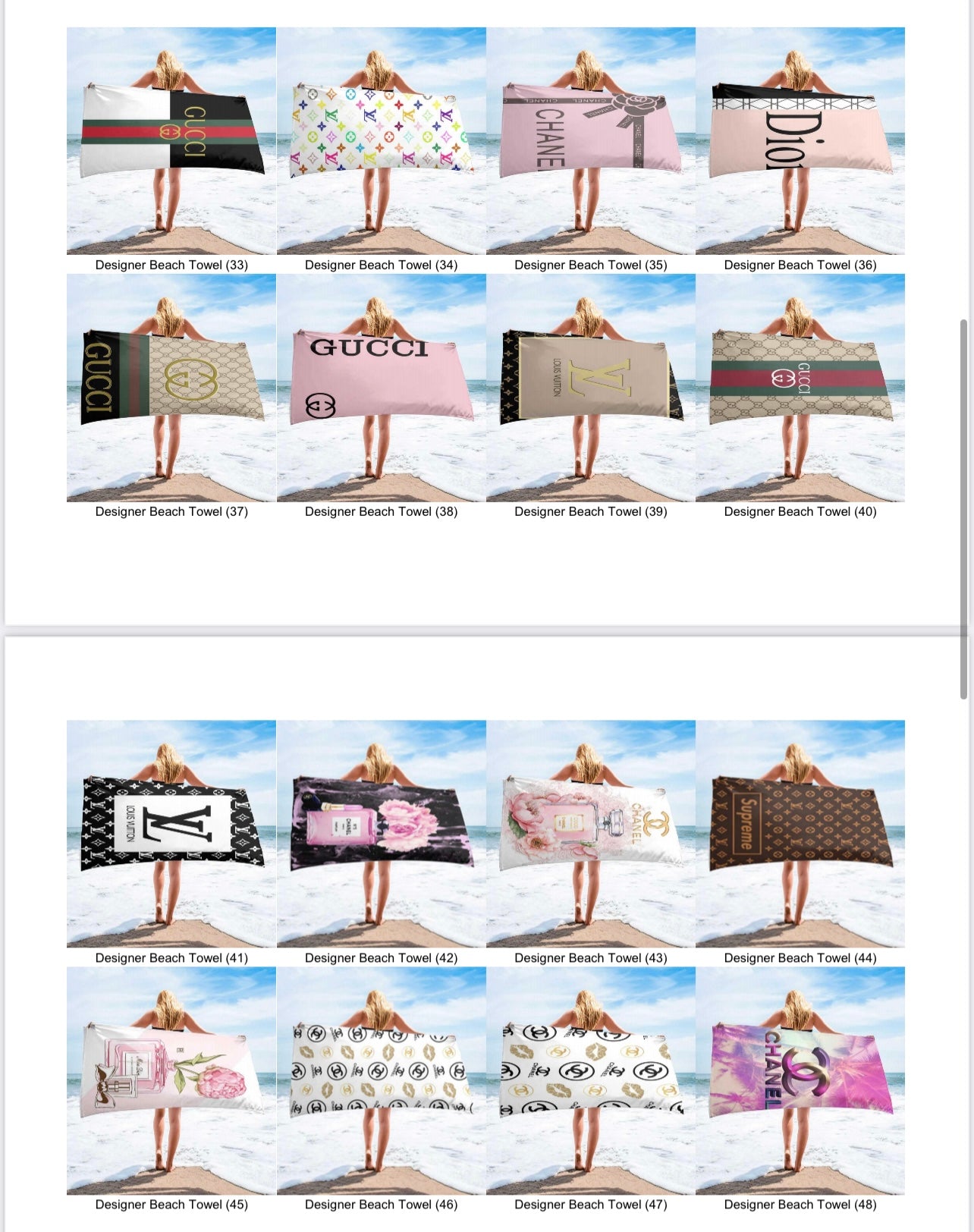 Beach towels