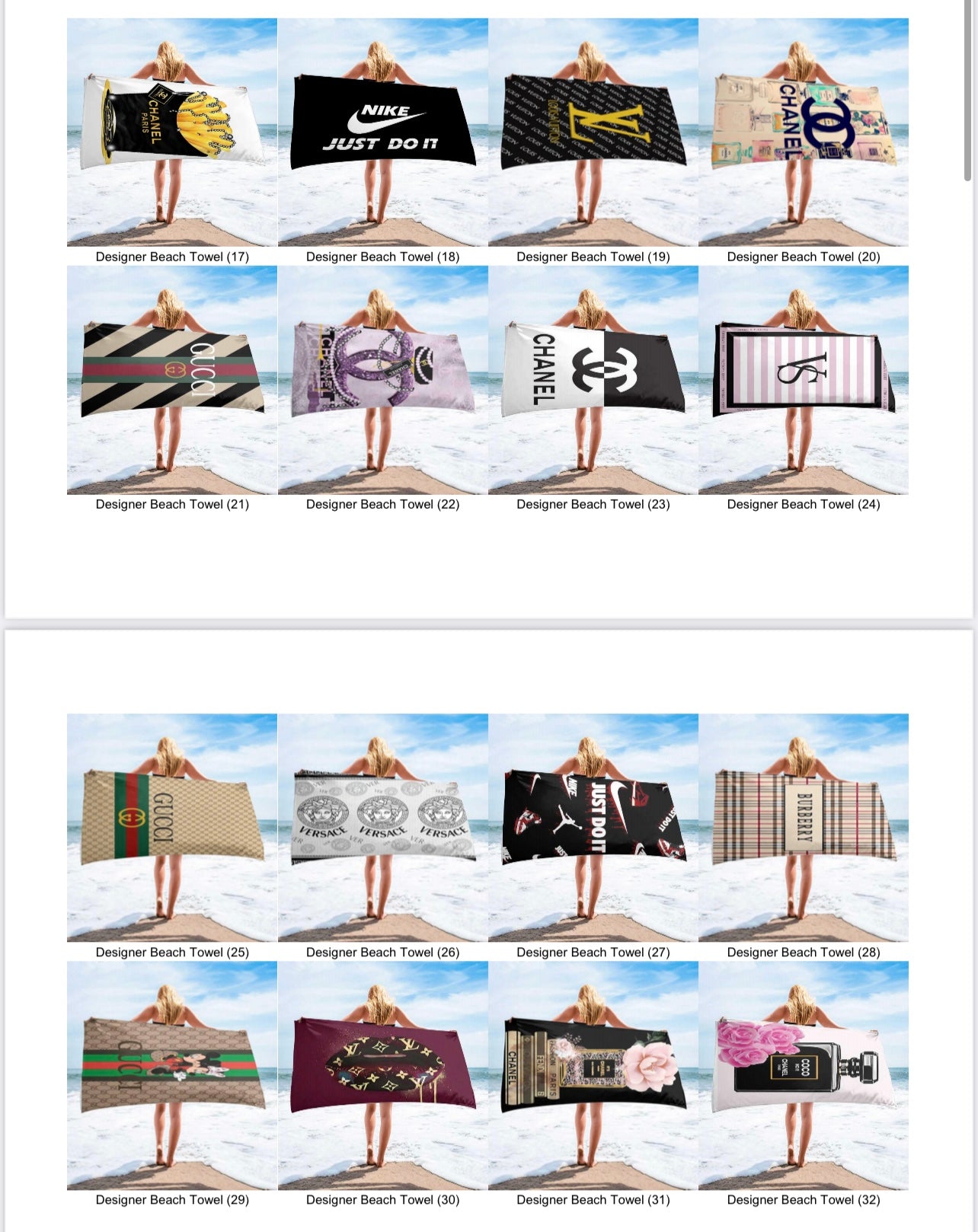 Beach towels