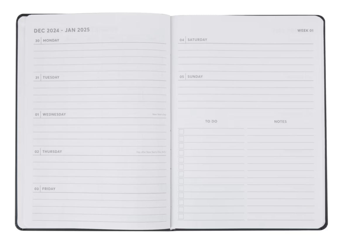 Weekly Diary 2025 Clearance