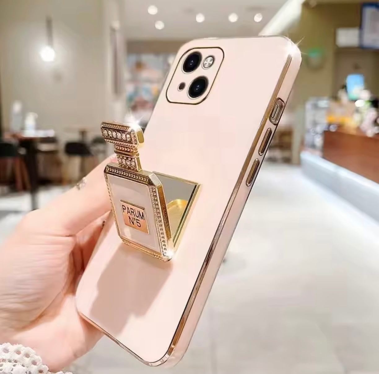 iPhone Case with phone holder and mirror π