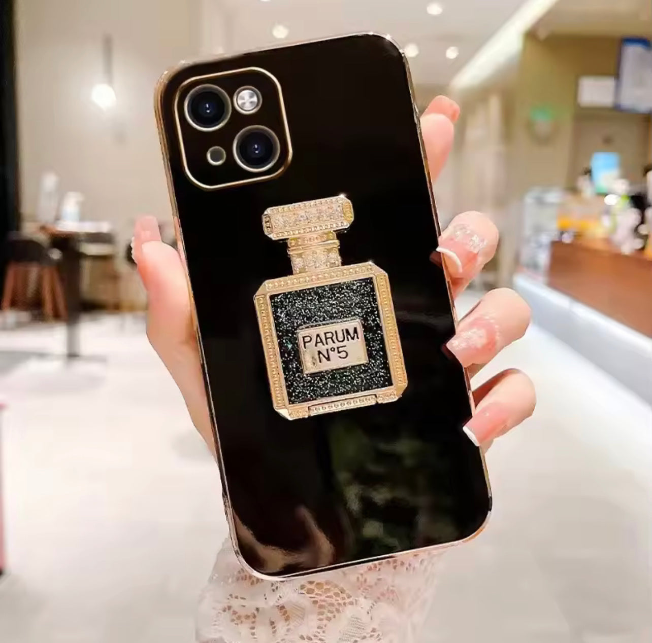 iPhone Case with phone holder and mirror π