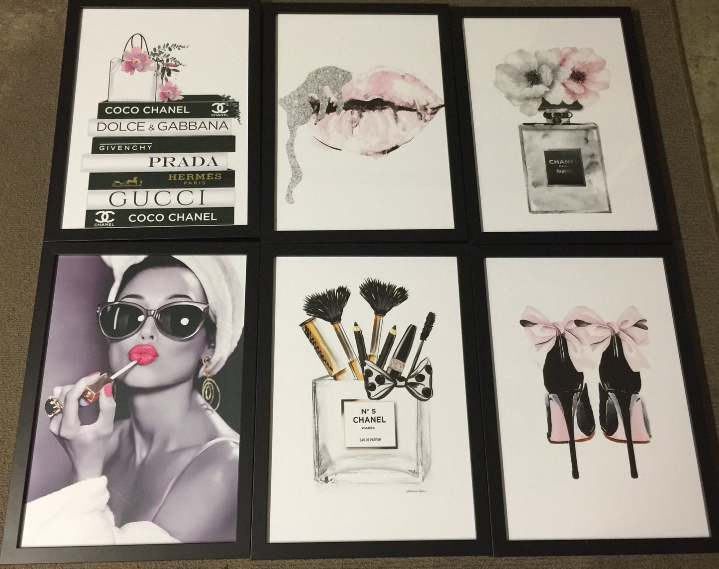 6 x A4 framed prints