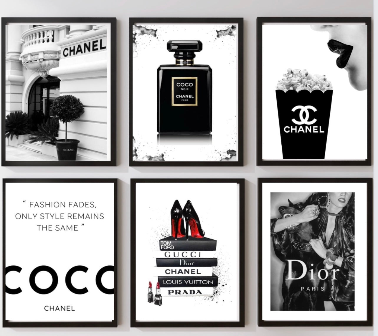 6 x A4 framed prints
