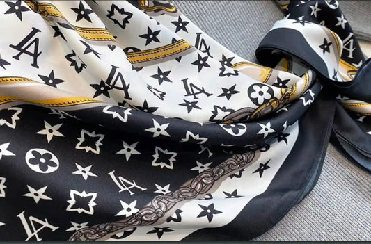 Design inspired silk scarf