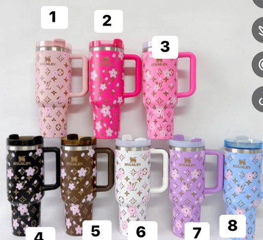 40oz Stanley cherry blossom tumbler