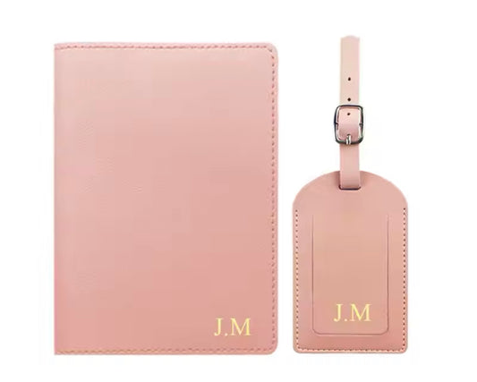 Personalised Passport holder and luggage tag 💕