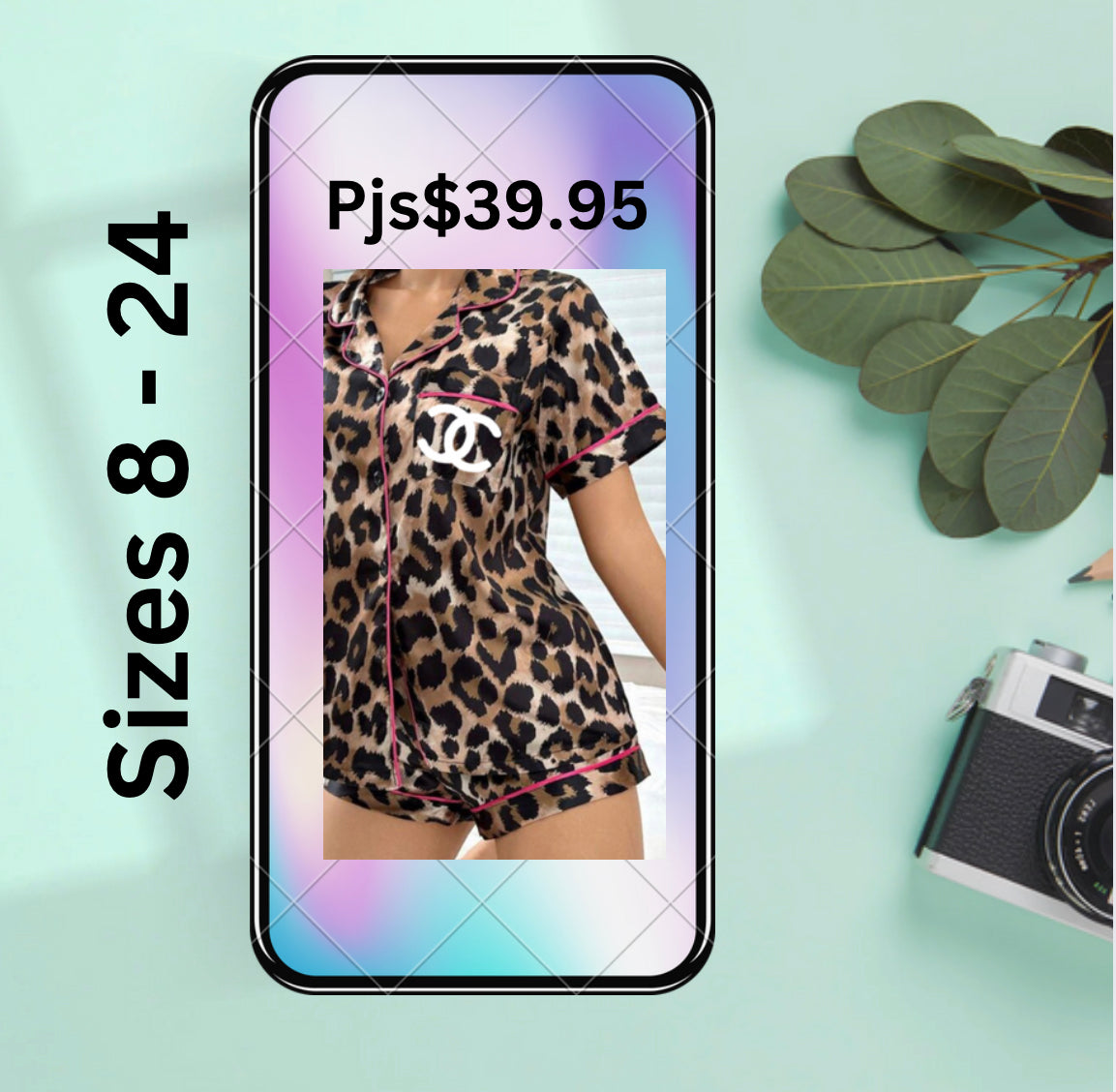 Black friday Satin PJ Set